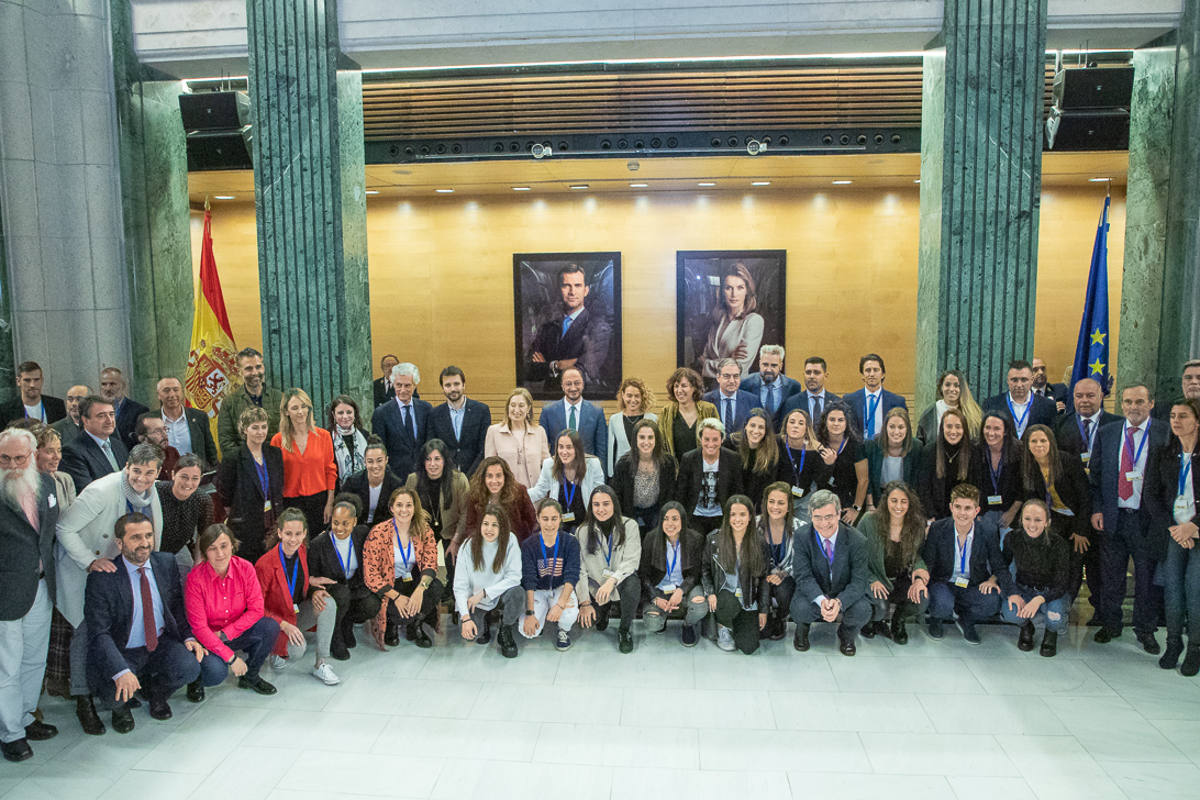 Acto Congreso diputados convenio femenino futbol