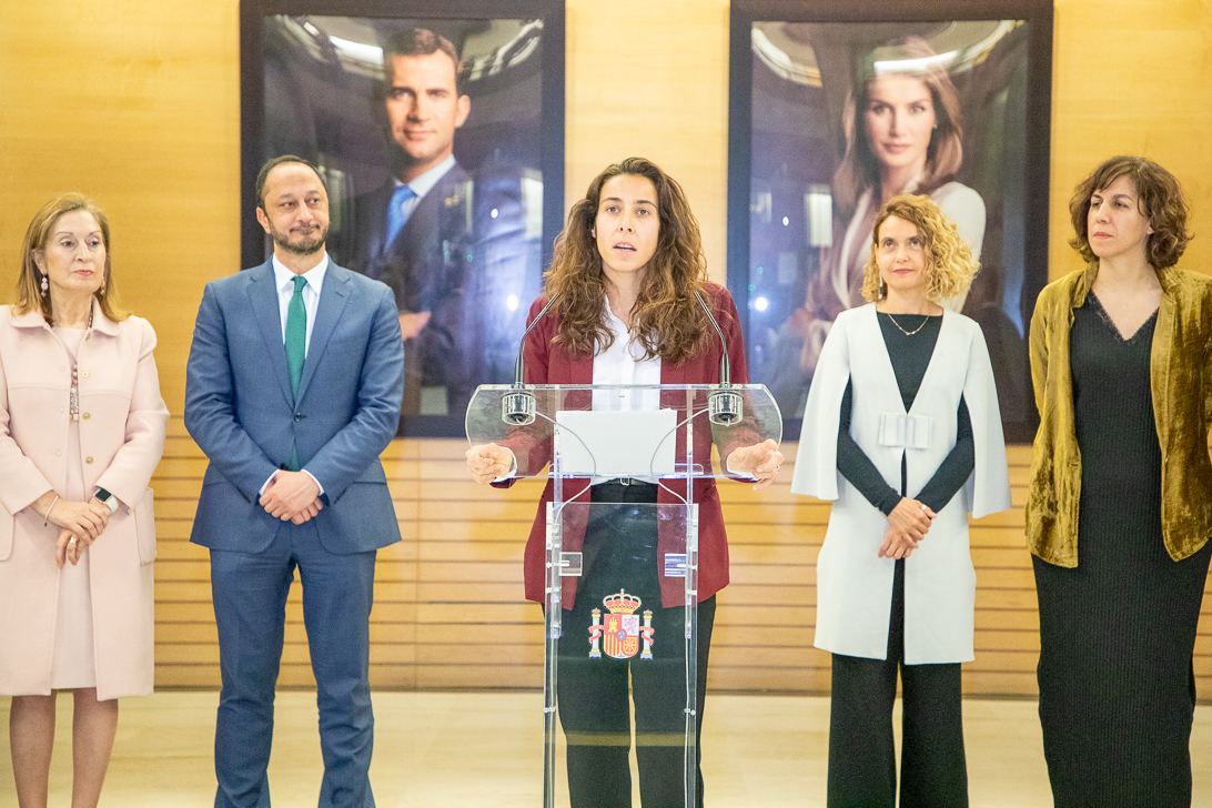Acto Congreso diputados convenio femenino futbol