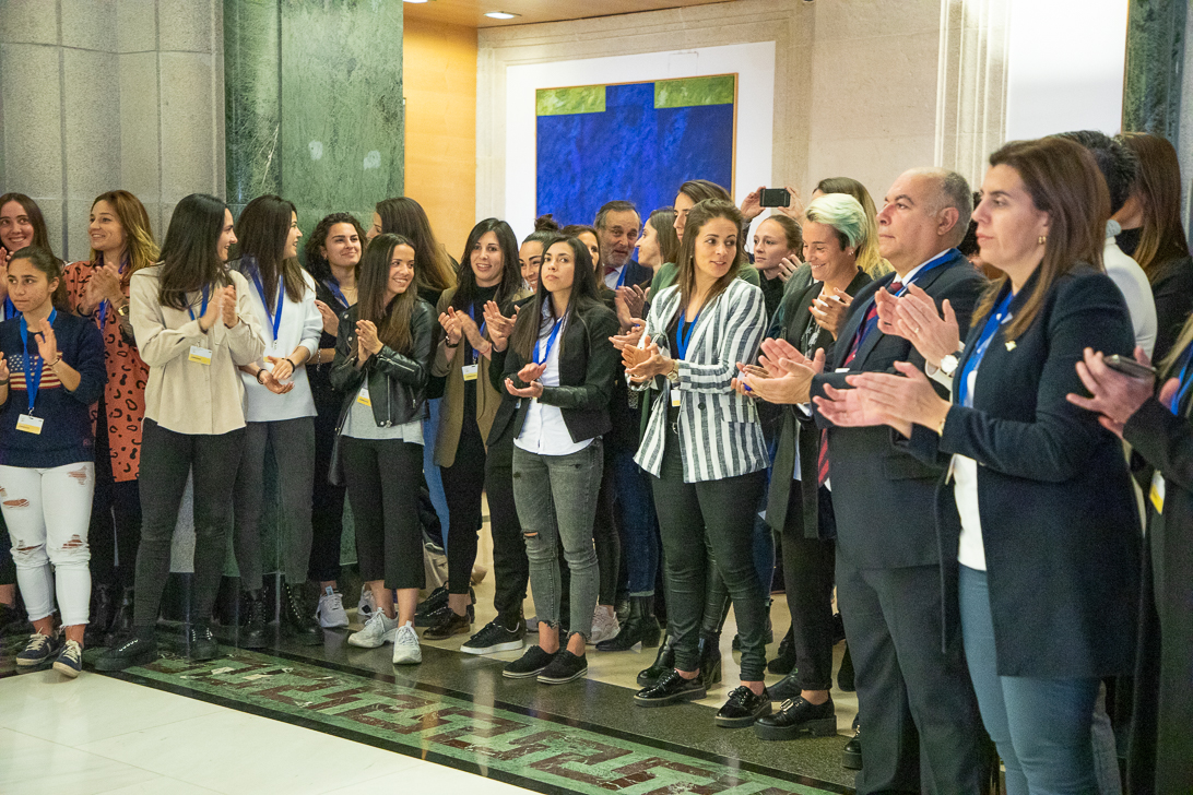 Acto Congreso diputados convenio femenino futbol