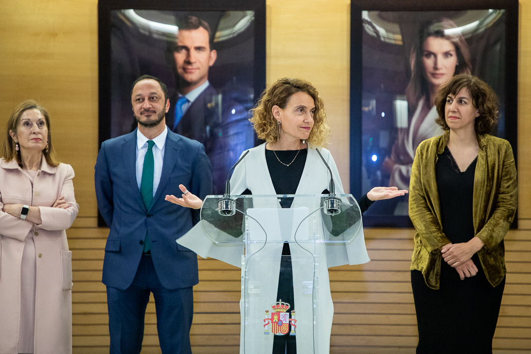 Acto Congreso diputados convenio femenino futbol