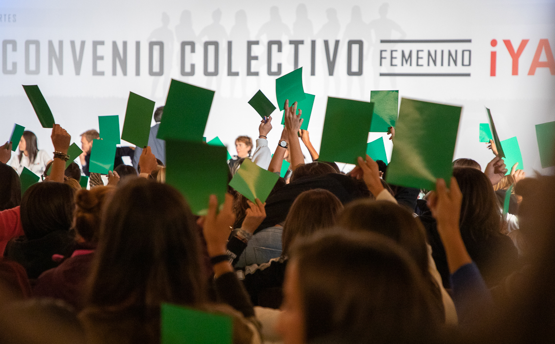 Huelga fútbol convenio femenino