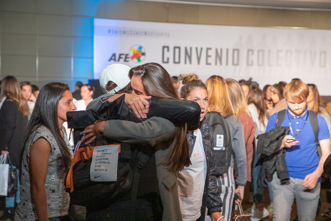 Huelga fútbol convenio femenino
