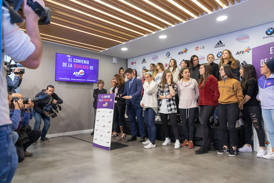 Rueda de prensa convenio colectivo femenino