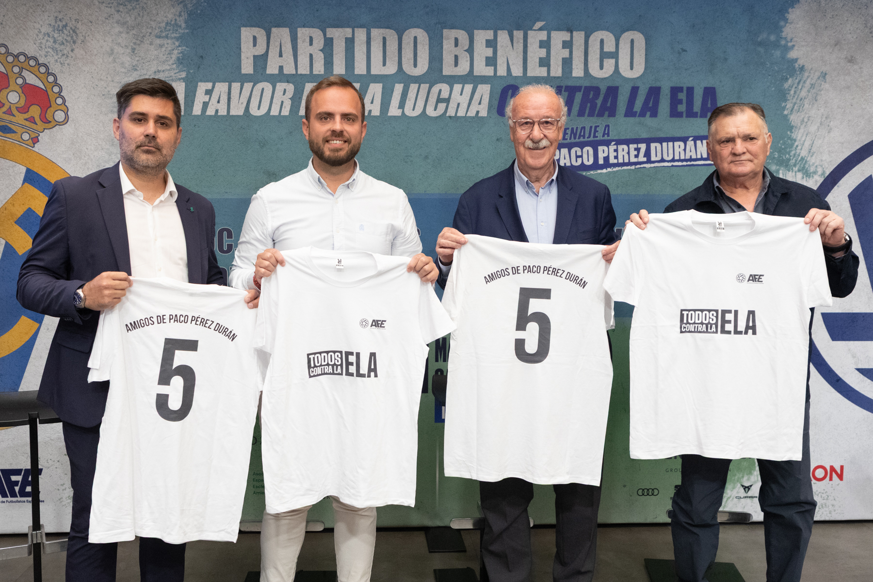 Las estrellas solidarias de AFE y Real Madrid, preparadas para el partido homenaje a Pérez Durán