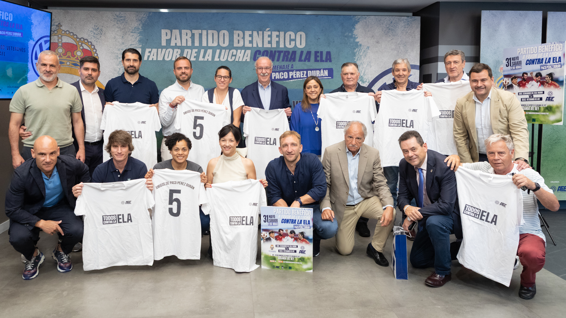 AFE y los veteranos del Real Madrid se unen contra la ELA en honor a Paco Pérez Durán